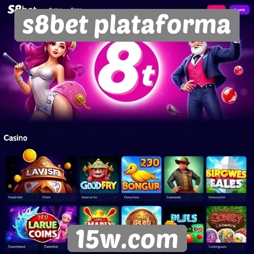 Variedade de jogos disponíveis na s8bet plataforma